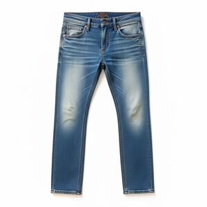 Affliction Men's Size 33 "Sherman" Slim Straight Leg Blue Denim Distressed